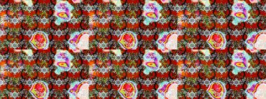 Gri ve kırmızı renkte manzaralı çiçek deseni. Çiçek kompozisyonu, el boyası, hassas şablon. Üst manzara, yumuşak stil. Sevgililer günü ve tebrik kartı konsepti için şık bir davet.