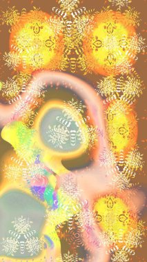 Çiçekler suluboya tarzında sarı renkte. Sarı renkte çiçekler olan çiçek deseni çiz..