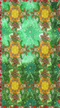 Robot resim. Motley illüstrasyonu. Moda baskıları için zarif bir şablon. Küçük renkli çiçekler. Çiçekli yaz çiçekleri. Küçük çiçekte şirin desenler.