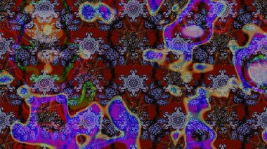 Modaya uygun kumaş deseni. Düz Çiçek Elementleri Tasarımı. Renkli Yaz Temalı eskiz kalıbı. Sevimli çiçek raster deseni.