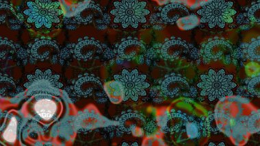 Kumaş, tekstil, duvar kağıdı baskısı için. Eskiz geçmişi. Tomurcukları çiçek olan sevimli bir çiçek deseni. Eski usul. Raster illüstrasyonu. Raster..