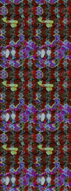 Eskiz arkaplan modeli. Yapraklı çiçekler ve kırmızı ve gri renklerde papatya çiçekleri. Raster - stok.