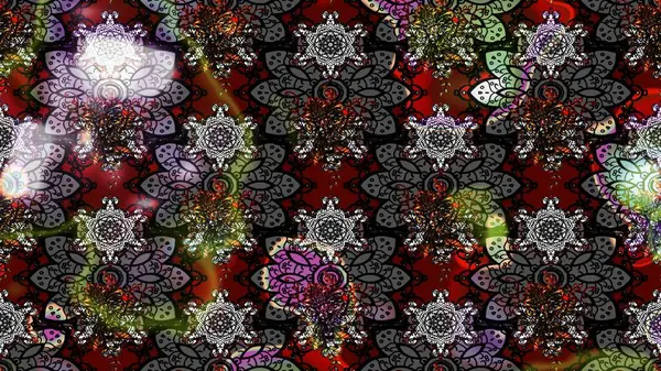 Raster illüstrasyonu. Küçük çaplı çiçeklerdeki basit şirin desenler. Tekstil veya kitap kapakları, imalat, duvar kağıtları, baskı, hediye paketi ve yapıştırma kitabı için çiçek eskiz geçmişi.