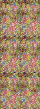 Tarafsız ve pembe renklerde çiçekler. Raster illüstrasyonunda kusursuz çiçek deseni.