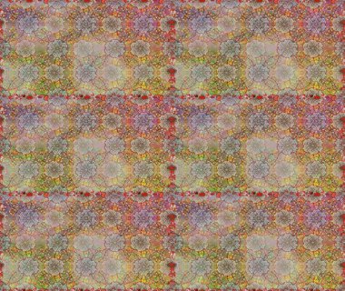 Yumuşak, bahar çiçekli arka plan. Çiçekli karalama şeklinde Raster çiçek deseni. Bej ve kahverengi renkte çiçekler.