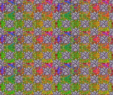 Raster Yumuşak kumaş deseni. Klasik taslak çizimi. Raster çiçek izi. Çiçek yeşili ve gri pürüzsüz desen.