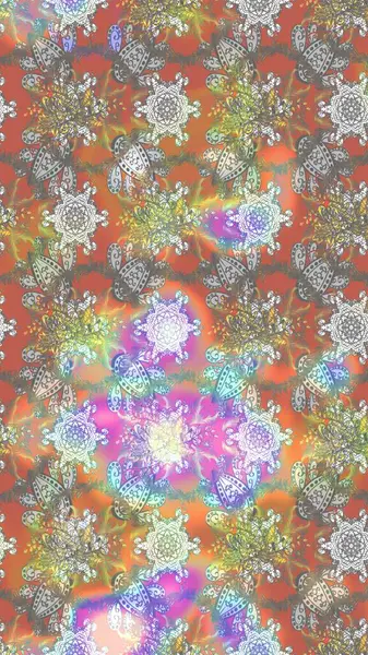 Tarafsız ve gri renklerde çiçekler. Hediye ambalaj kağıdı, tebrik kartları, posterler ve pankart tasarımı. Raster düz çiçek çizim deseni.