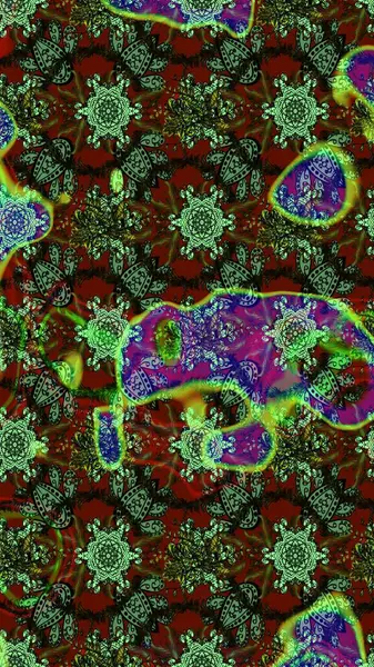 Manzaralı çiçek deseni. Üst manzara, yumuşak yeşil ve kahverengi renkli. Sevgililer günü ve tebrik kartı konsepti için şık bir davetiye. Çiçek kompozisyonu, el boyası, hassas şablon..