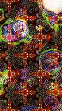 Eskiz Vintage Çiçek Deseni. Raster Kalça dokusu deseni.