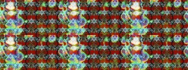 Küçük bir çiçekte eskiz deseni. Hoş bir çiçek geçmişi var. Güzel kumaş deseni. Raster illüstrasyonu.