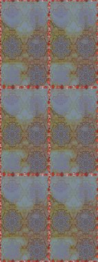 Kahverengi ve nötr renklerde çiçekler. Raster illüstrasyonu. Kusursuz çiçek deseni duvar kağıdı için kullanılabilir.