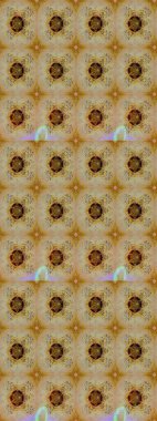 Tekstil, kumaş, ambalaj, hatıra defteri için hoş bir çiçek arkaplanı. Bej arka planda. Çocuksu tasarım. Elle çizilmiş karalama çiçekleri ile Raster çizim deseni.