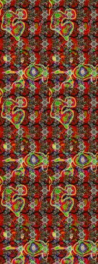 Renkli çiçekler. Raster düz çiçek çizim deseni. Tasarım hediye paketi, tebrik kartları, posterler ve afiş tasarımı.