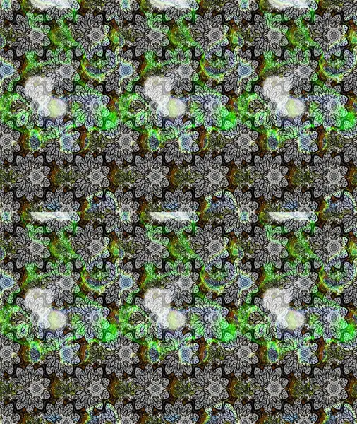 Modern stil dokusu. Çiçek desenli raster, gri çizgi grafik deseni soyut raster arkaplan.