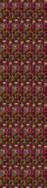 Vadinin çiçekleri kahverengi ve siyah renklerde. Raster çiçek desenleri çiziyor..