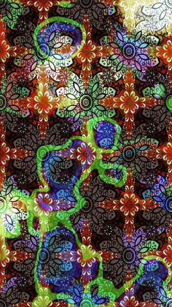 Güzel kumaş deseni. Hoş bir çiçek geçmişi var. Raster illüstrasyonu. Küçük çiçekte çizim deseni.