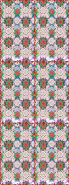 Çiçeksiz arka plan. Raster illüstrasyonu. Şatafatlı bahar bahçesi dokusu. Çiçek deseni.