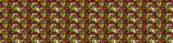 Siyah ve kahverengi renkte çiçekler. Kumaş desenli papatya çiçekleri ayrıntıları.