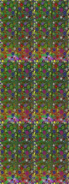 Renkli Bahar Temalı Kusursuz Arkaplan. Kusursuz bir mahsul. Raster Şirin kumaş deseni. Düz Çiçek Elementleri Tasarımı.