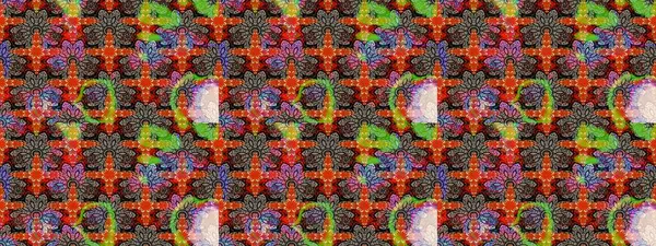 Halk tarzı. Modern çiçek arkaplanı. Moda baskıları için zarif bir şablon. Parlak renkli çiçekleri ve kahverengi ve bej renkli yaprakları olan harika bir çiçek deseni..