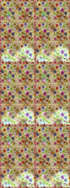 Kusursuz çiçek deseni. Çiçekler bej ve nötr renklerde. Raster illüstrasyonu. Raster illüstrasyonu. Asya tekstil tarzında.