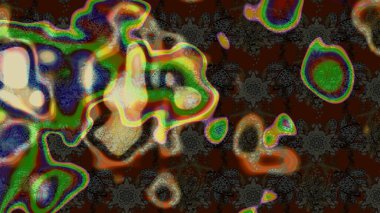 Raster illüstrasyonu. Çiçekli karalama şeklinde Raster çiçek deseni. Nazikçe, bahar çiçekleri kahverengi ve gri renklerde.