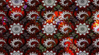 Çiçek buketleriyle klasik bir eskiz şekli. Raster illüstrasyonu. Siyah ve kahverengi renklerde.