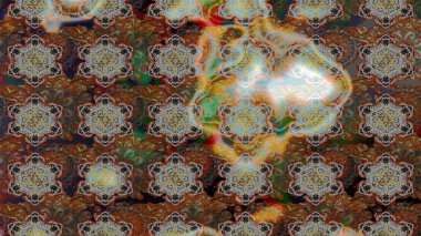 Modern stil dokusu. Çiçek desenli raster, gri ve kahverengi çizgi grafik deseni soyut raster arkaplan.