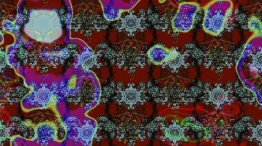 Raster. Zarif, parlak ve eskiz kahverengi ve kırmızı çiçek desenli tasarım. Sabıka baskıları, bebek kıyafetleri, duvar kâğıtları, paket kutuları vb..