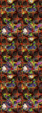 Küçük çiçekte güzel bir çiçek deseni var. Çiçekli çiçek deseni, suluboya. Raster deseni.