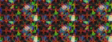 Raster çiçek desenli çiçek deseni, yapraklar, dekoratif elementler, sıçrama, lekeler, el çizimi kontur çizgileri ve Doodle çizim stili, grafik raster çizim çizimi.