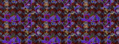 Sevimli çiçek raster deseni. Modaya uygun kumaş deseni. Renkli Yaz Temalı eskiz kalıbı. Düz Çiçek Elementleri Tasarımı.