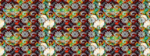 Küçük çiçekteki sevimli çiçek deseni. Tarafsız ve gri renklerde çiçekler. Raster illüstrasyonu.