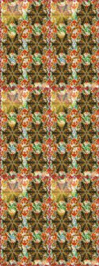 Doğu tarzı arabesk tarzında altın elementler. Kusursuz altın desenli bukleler. Raster altın pürüzsüz desen. Kahverengi renklerde pürüzsüz desen.