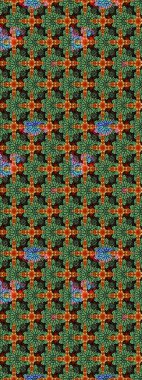 Çiçekler suluboya eskiz deseni. Raster Stili kumaş deseni.