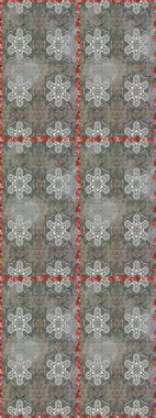 Güzel karalama çiçekleri olan kusursuz çiçek desenleri. Güzel kumaş deseni. Raster illüstrasyonu. Küçük çiçekte sevimli çiçek deseni var..