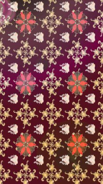 Nazik, narin çiçek arkaplanı. Kahverengi renkli çiçekler. Raster çiçek desenli ve çiçekli..