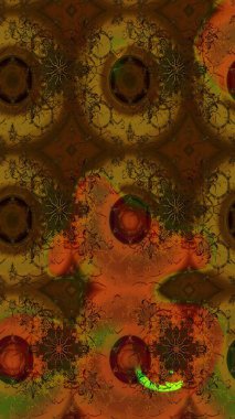 Raster illüstrasyonu. Çiçek desenli eskiz, darbeler, sıçramalar, yaz çiçekleri. Kahverengi renkte çiçekler.