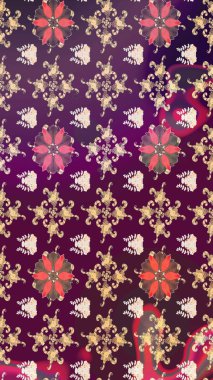 Anti-stres için soyut örnek sayfası. Mor ve bej renklerde. Raster illüstrasyonu.