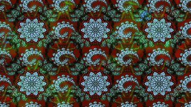 Klasik çiçek desenli. Yumuşak fayans. Yumuşak pamuk tasarımı. Raster 'ın taze dokusu. Paketleme, tekstil, duvar kağıdı için çiçek arkaplanı.