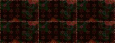 Raster illüstrasyonu. Siyah renkli çiçekler. Tropik, dikişsiz çiçek deseni..