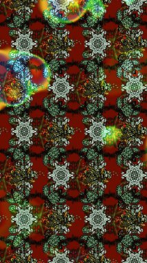 Etnik Mandala havlusu. Sınır Kızılderili çiçekli paisley patten. Tebrik kartı geçmişi, boyama kitabı, arkaplan ve tekstil için kullanılabilir. Raster Henna tarzı. Taslak süsleme izi.