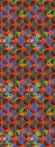 Şirin çiçekli eskiz deseni ve kahverengi ve bej renkli yapraklar, suluboya çiçek deseni, duvar kağıdı, kart ya da kumaş için fayanslı. Raster illüstrasyonu.