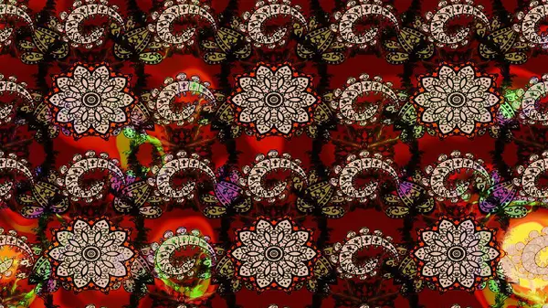 Raster Hip kumaş deseni. Eskiz Vintage Çiçek Deseni.