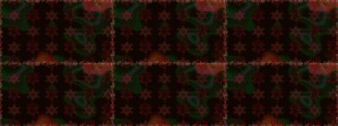 Raster illüstrasyonu. Siyah renkli çiçekler. Tropik, dikişsiz çiçek deseni..