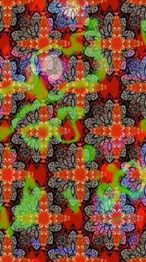 Düz Çiçek Elementleri Tasarımı. Güzel kumaş deseni. Renkli Yaz Temalı eskiz kalıbı. Yazdır. Güzel eskiz şekli. Raster çiçekli arka plan.