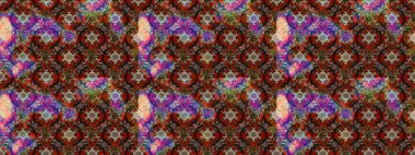 Küçük çiçekteki sevimli çiçek deseni. Kahverengi ve kırmızı renkte çiçekler.