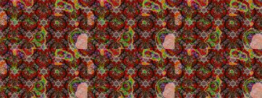 Kahverengi ve kırmızıda çiçekler. Eskiz arkaplan modeli. Suluboya, elle çizilmiş. Raster stoku.