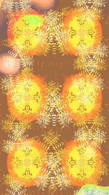 Renkli Bahar Teması eskiz kalıbı. Çiçekli çizim şekli. Düz Çiçek Elementleri Tasarımı. Sarı renkte çiçekler.