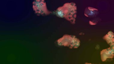 Raster illüstrasyonu. Çiçekli karalama şeklinde Raster çiçek deseni. Gri renkte yaz çiçekleri.